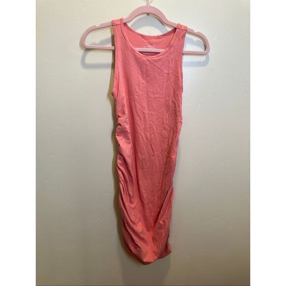 Ingrid & Isabel Maternity Coral Pink Orange Sleeveless Dress Size XS - Picture 4 of 7